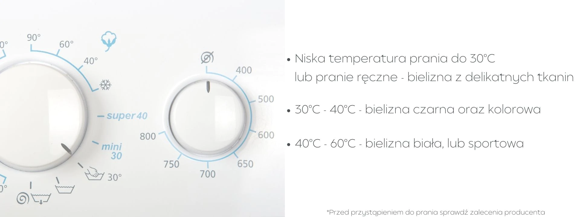 Temperatura prania bielizny