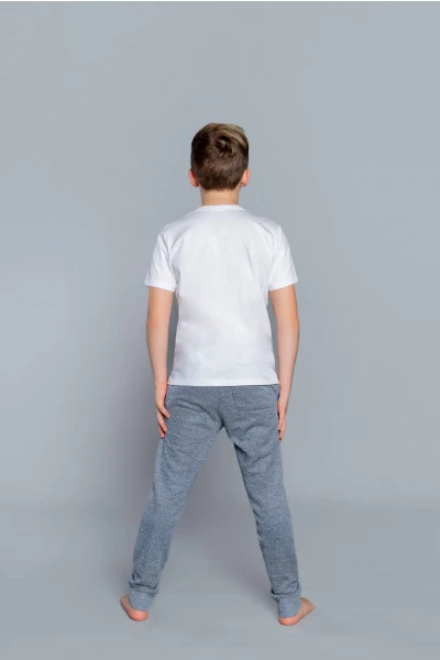 T-shirt dziecięcy krótki rękaw biały